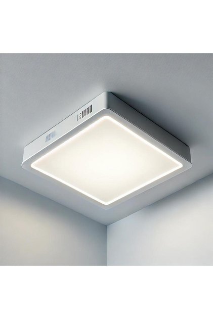 Tavana Sıfır Kare Led Panel Lamba Glop Aplik Armatür Avize 6500k Beyaz Renk Koridor Balkon Hol 16*16