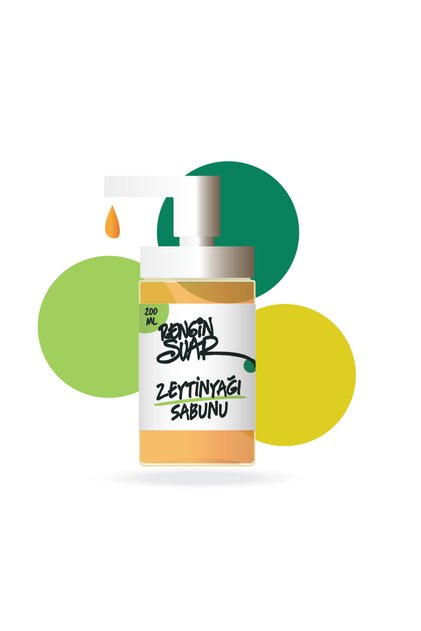 Olive Oil Soap (200 ml) - Glass Bottle