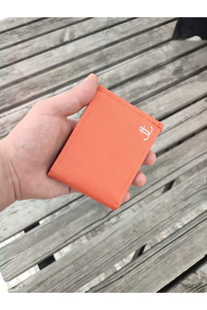 Unisex Wallet with Velcro Zipper Keychain Coin Compartment / Horizontal Sports Wallet