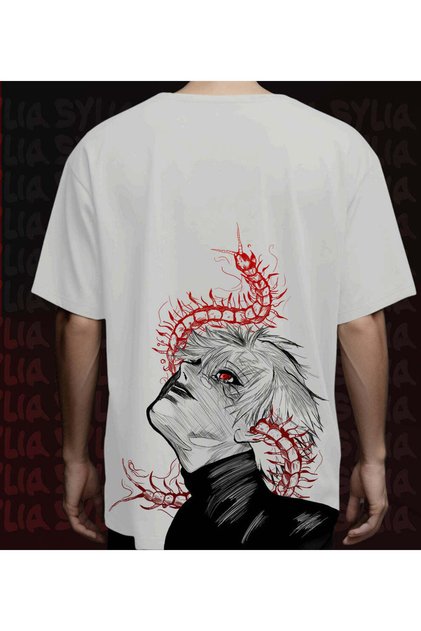 Tokyo Ghoul -Baskılı Oversize Tişört