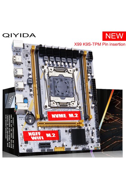 Motherboards QIYIDA X99 motherboard LGA 2011 3 X99 C612chip with M.2 slot Support DDR4 Memory SATA3.
