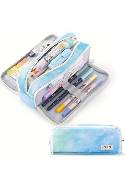 Primary School Middle School High School Large Capacity Star Pencil Case Pen Holder(Pen Accessories Not Included)