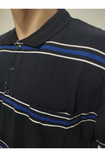 Tricou pentru tată cu guler polo Battal cu buzunare
