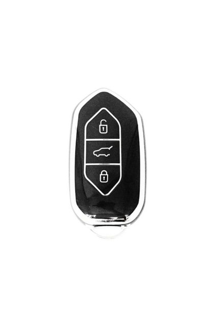 T10X Compatible 3-Button Key Protection Case Black Silver