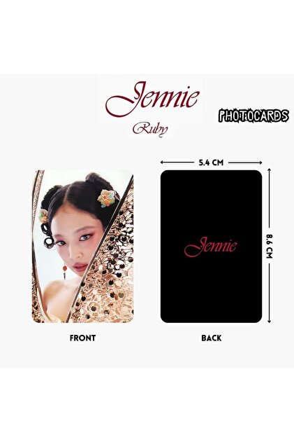Kpop Dünyasi BLACKPINK Jennie '' Ruby '' Photocards Set POB 1