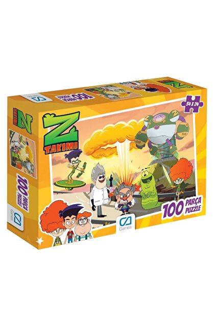 CA Games (2'Lİ SET) Z-Takımı Lisanslı 200 - 100 Parça Çocuk Puzzle