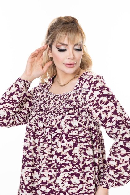 Women's Long Sleeve Plus Size Summer Woven Dress