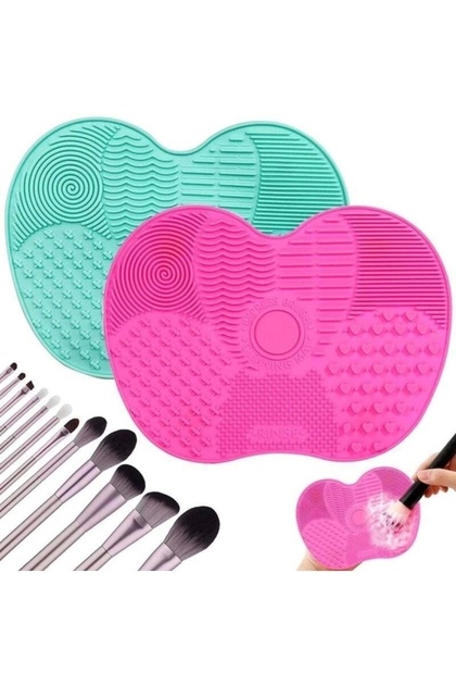 Practical Women's Easy Makeup Brush Sponge Cleaning Cleaner Silicone Mat Apparatus Tool
