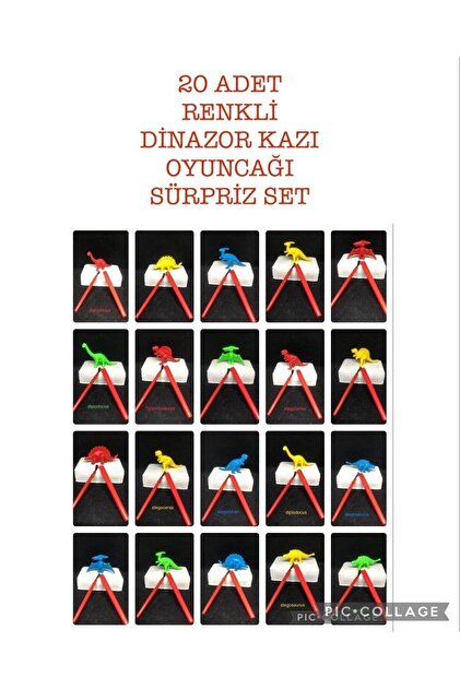 AZİZ OYUNCAK 20ad Jurassic karne hediyesi Dinozor Kazı Kiti