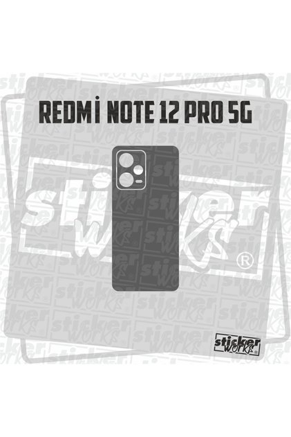 Redmi Note 12 Pro Compatible 5g Back Cover Sticker 5D Carbon Case Not