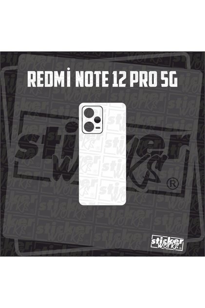 Redmi Note 12 Pro Compatible 5g Back Cover Sticker 5D Carbon Case Not