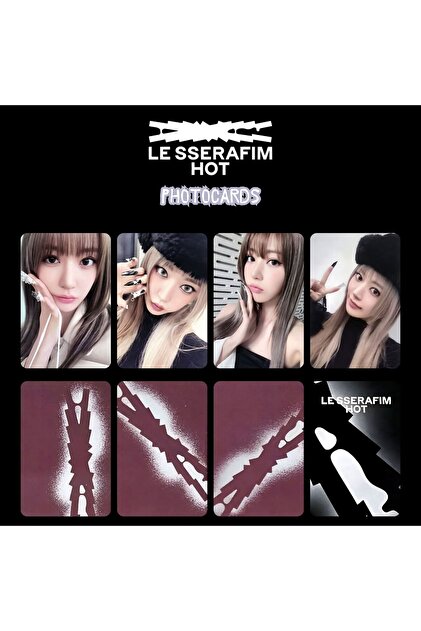 ルセラフィム HOT hello82 アメリカ US 特典トレカ サクラ Kpop Dünyasi LE SSERAFIM Sakura '' HOT '' Photocards Set - Fiyatı