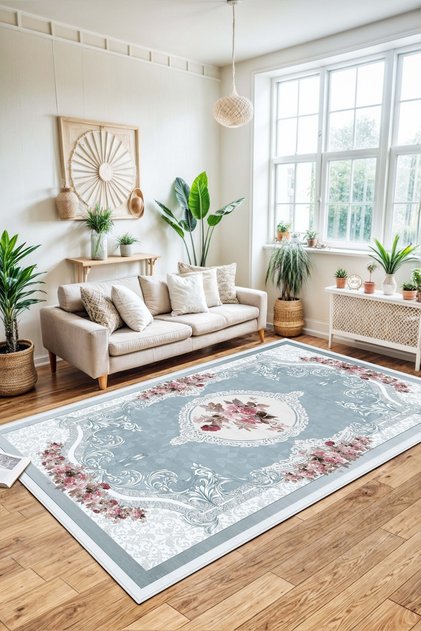 Digital Print Washable Non-Slip Sole Living Room Rug Kitchen Rug Runner Rug and Bath Mat