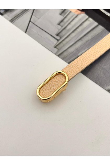 Imported Oval Gold Buckle Thin Women Belt Trouser Belt Dress Belt Shirt Belt Coat Belt