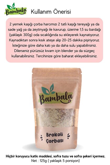 Bambala Brokoli Çorbası (125G) - Fiyatı, Yorumları
