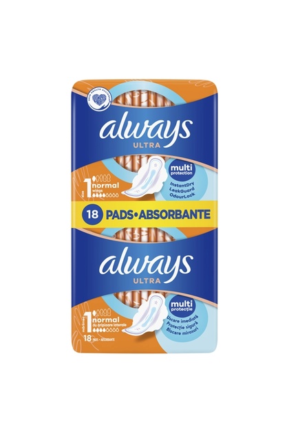 Absorbante menstruatie ALWAYS Ultra, Normal, 18 buc