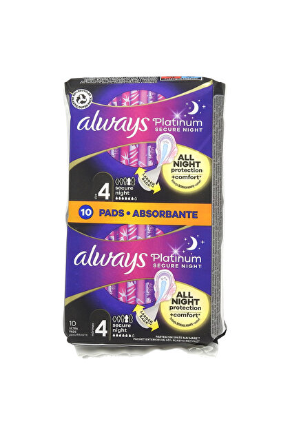 ABSORBANTE 10BUC ULTRA PLATINUM SECURE NIGHT