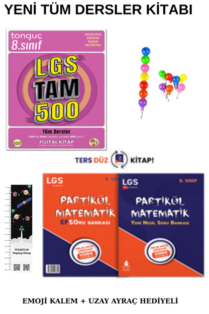 Tonguç Yayınları Tonguç LGS Tam 500 Soru Bnk. - 8. Sınıf Ters Düz