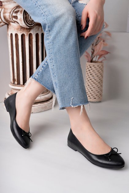 Women's Orthopedic Sole Soft Skin Ballet Flats