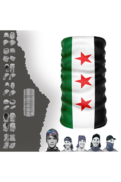 New Syria Flag Uv Face Mask Buff Baf Headband Bandana Do Rag Hairband