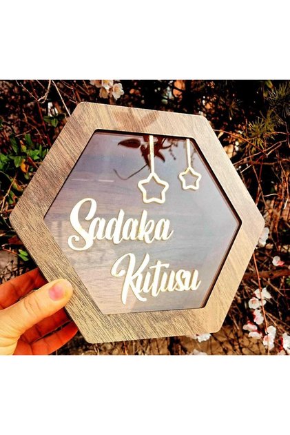 Lazer kesim sadaka kumbarası