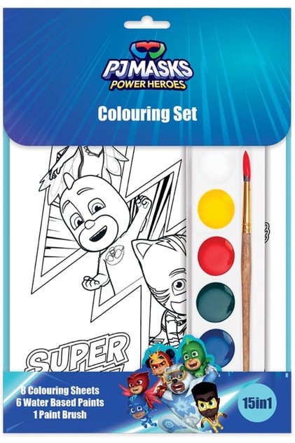 Pjmask 15 in 1 Coloring Activity Set for Kids