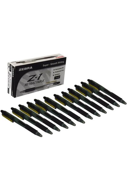 قلم ضغط Z-1 أسود 1.0 مم عبوة من 12 قطعة