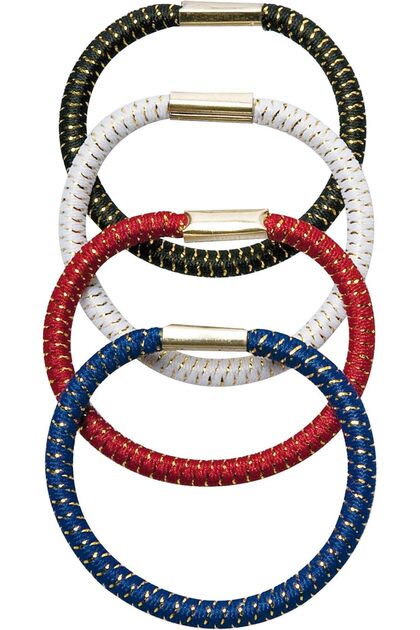Titania 8015 Hair Ties Band 4-Piece Set