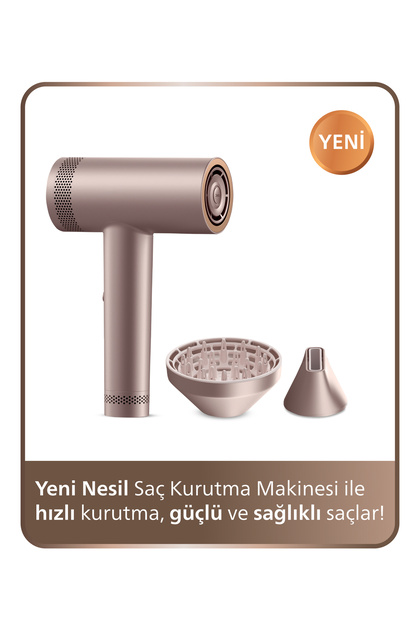 Philips 8000 Serisi Saç Kurutma Makinesi, DC Motor, ThermoShield