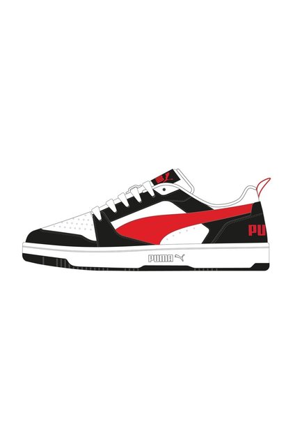 Rebound V6 Lo Jr PUMA Bílá – Pro všechny