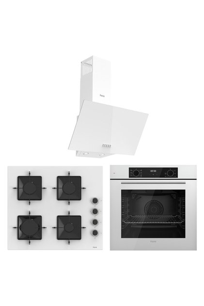Flowart Ventora Essential Beyaz 3'lü Ankastre Set ( QBL63CB-SS206-D087 )