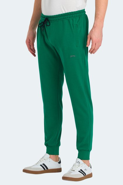 Kisha in Men's Green Sweatpants