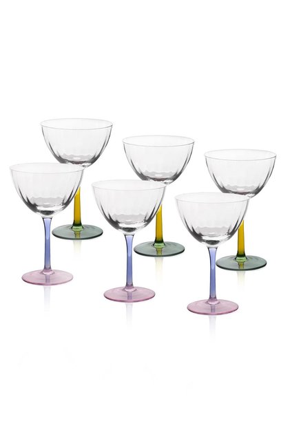 The Mia Footed Glass Ice Cream Bowl Set of 6 240 ml 12021