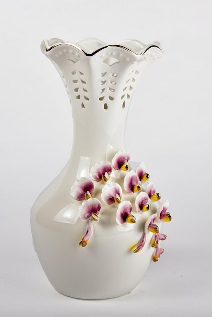 Seta Porselen Vazo Dar Capodımonte 1. Boy 31*16*14 Cm