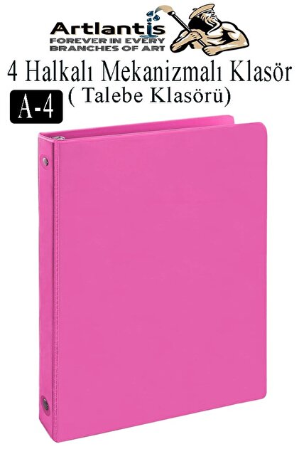 Artlantis 4 Halkalı Klasör 1 Adet A4 PVC Öğrenci ve Ofis Tipi