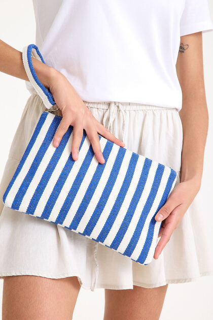 Premium Women's 1St Quality Cotton Woven Lined Colorful Clutch Portfolio Handbag