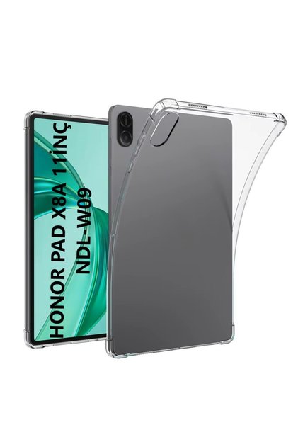 Honor Pad X8B X8A 11inç Kılıf Tablet Hibrit Silikon Case Kapak NDL2-W09/NDL-W09/NDL-L09 Renksiz