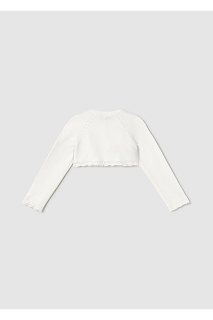Baby Girl Knitwear Bolero Ecru L25Y306
