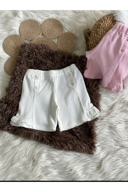 New Season Solid Color Ruffle Shorts