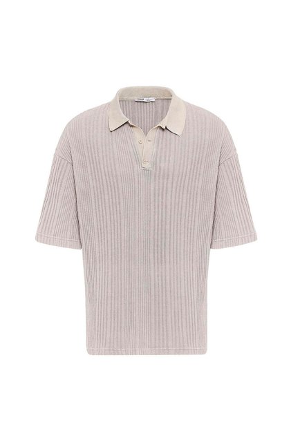 Polo Neck Oversize Knitwear Stone