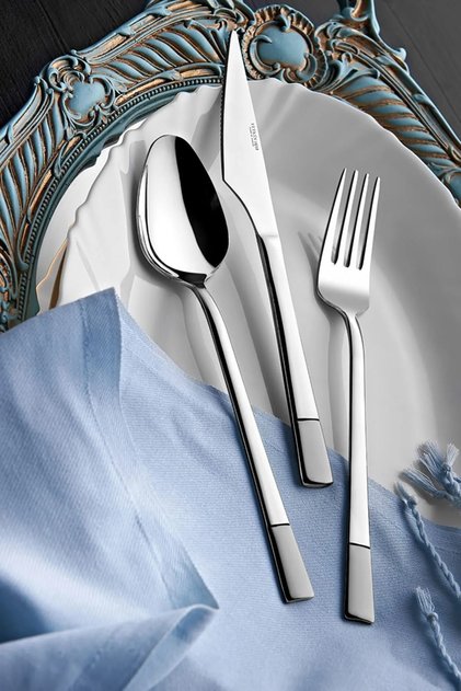 Alya Mat 12-Person 60-Piece Cutlery Set 18/10 Stainless Steel