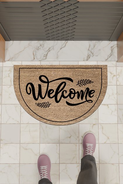 Modern Digital Doormat Brown Welcome Doormat - Front Door Mat