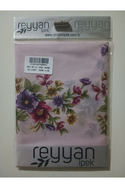 Embroidery Writing Plain Floral 90 Dowry Yemeni Inner Cheesecloth 90X90 cm Floral on the Middle Empty Edges