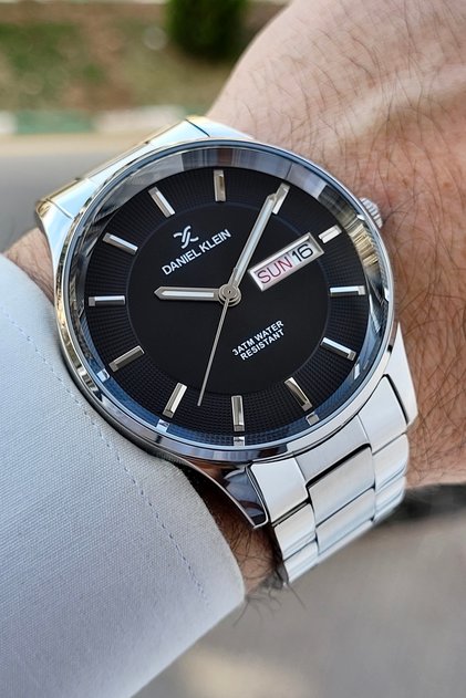 Kadranı Siyah Kordonu Gri Renk Ayarlanabilir Kordonlu Fonksiyonlu 44 Mm Erkek Kol Saati