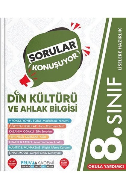 8. Sınıf Din Kültürü ve Ahlak Bilgisi Sorular Konuşuyor Soru Bankası
