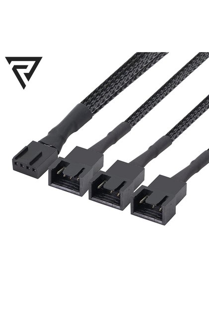 CA-4567 4 Pin 3'lü PWM Fan Çoklayıcı Kablo