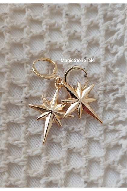 Polar Star Earrings Gold Color