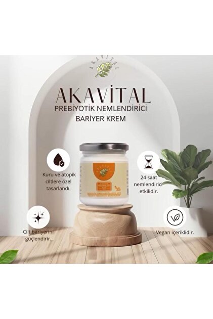 Akavital Krem 200 ml - By Reyhan Aliusta - Akasya Gamı Içerikli Prebiyotik Nemlendirici Krem
