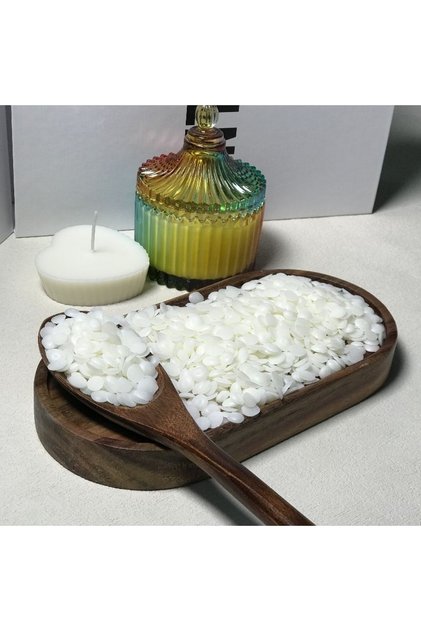 1000 Gm Natural Rapeseed Wax For Pillar Candle Making Granulated Nontoxic Free From Synthetic Wax.