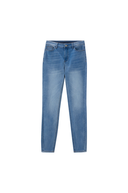 Women's High Rise Slim Tapered Jeans - Comfortable & Stylish Denim